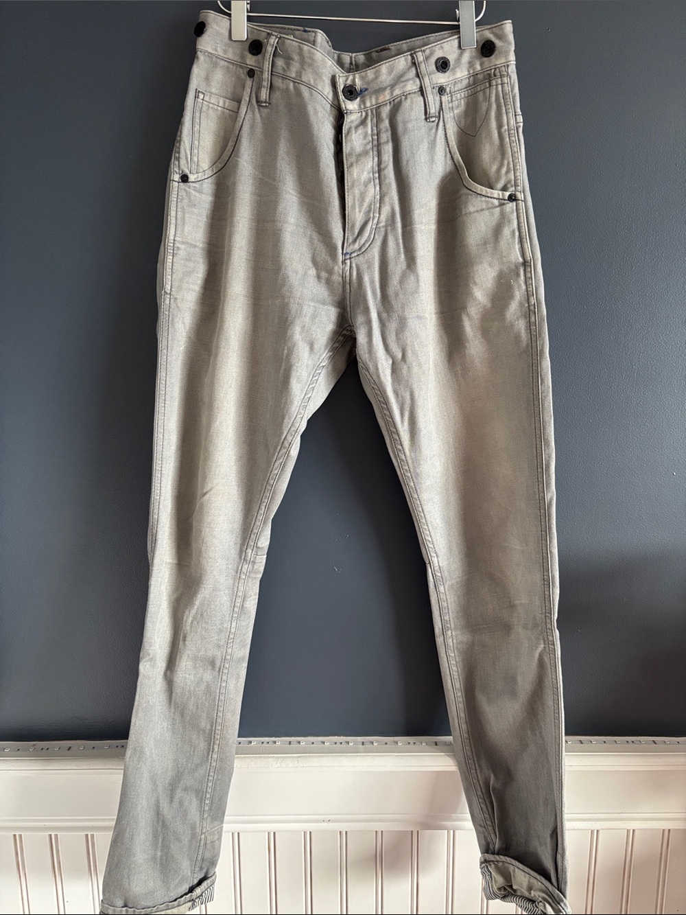Scotch & Soda Men's Light Gray Chinos